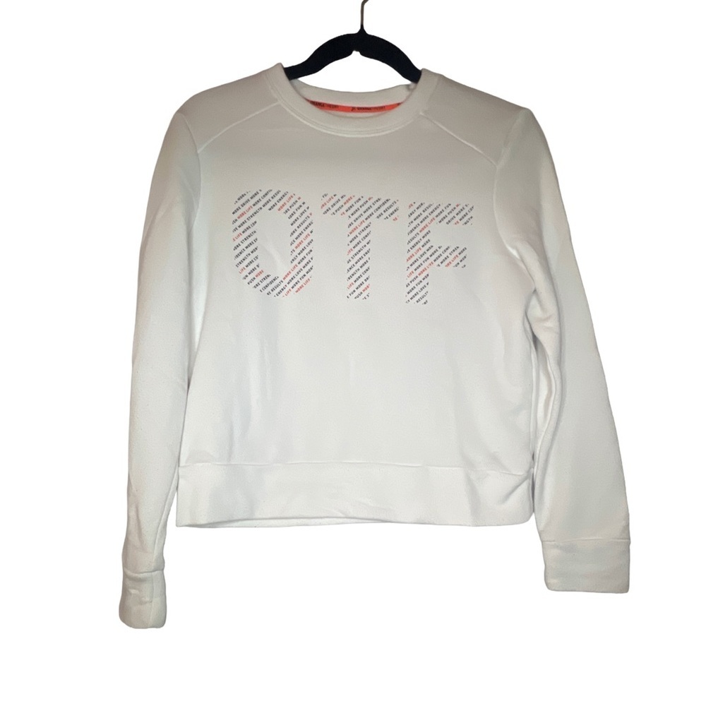 Orangetheory White Sweatshirt with OTF Design
